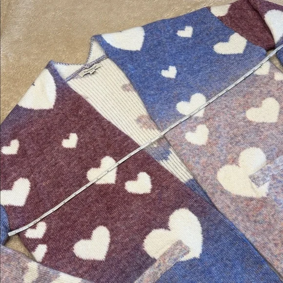 FRANCESCA’S Anthropologie Halley Hearts Open Cardigan - Picture 8 of 10